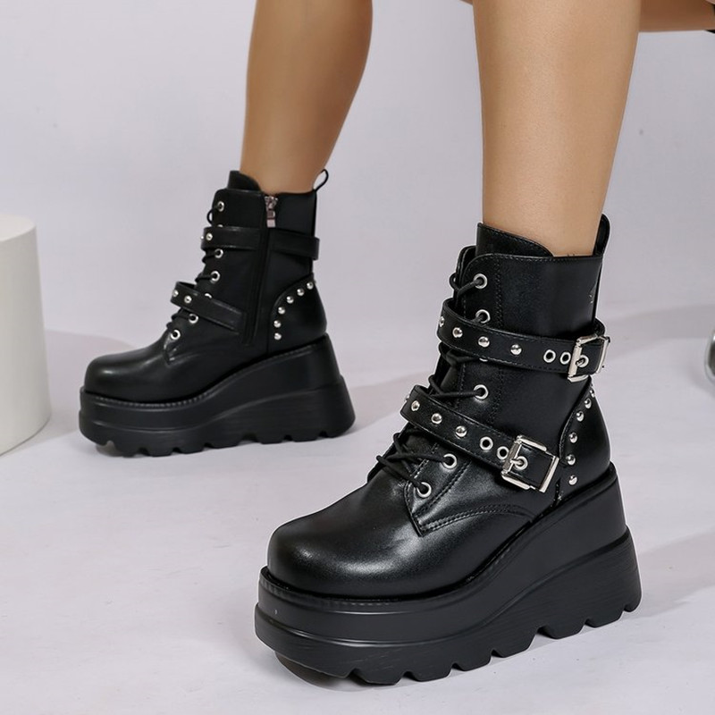 Leather Classic Strap - Women Leather Ankle Booties Woman 2026