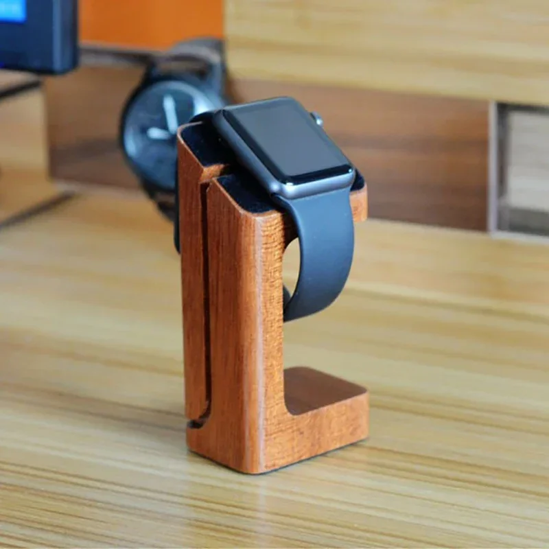 Wooden Apple Watch Charger Sta - Smartwatch Watch Accessories review and price