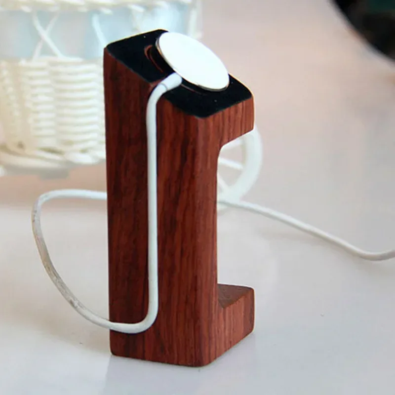 Wooden Apple Watch Charger Sta - Smartwatch Watch Accessories review and price