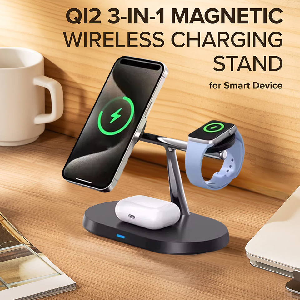 3 in 1 Magnetic Wireless Charg - Smartwatch Ac review and price