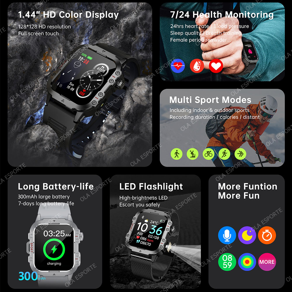 2026 New Rugged Military GPS S - Smartwatch X12 review and price