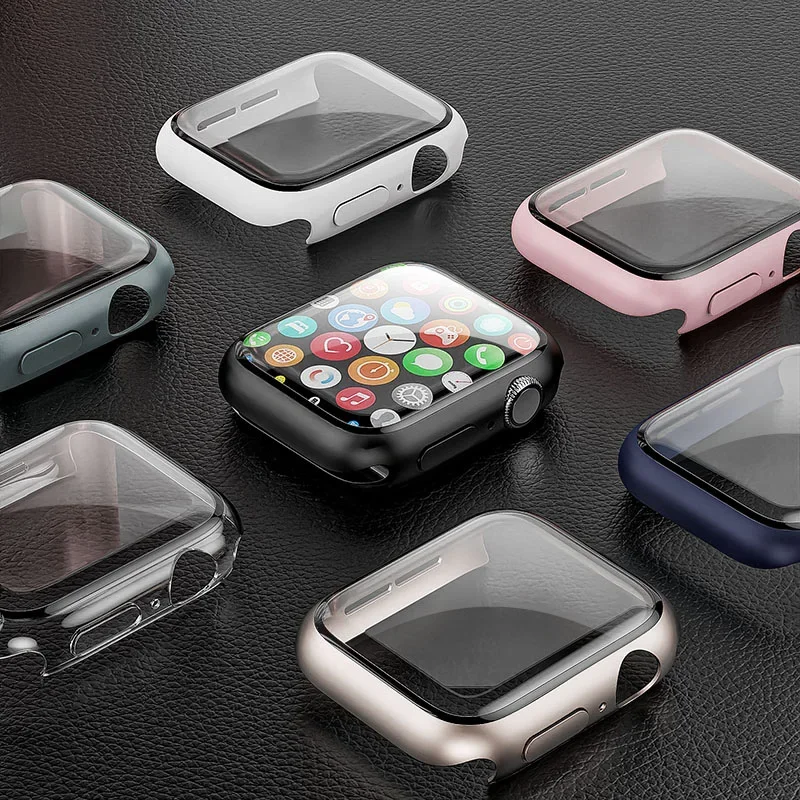 Tempered Glass+cover For Apple - Smartwatch Band Accessories review and price