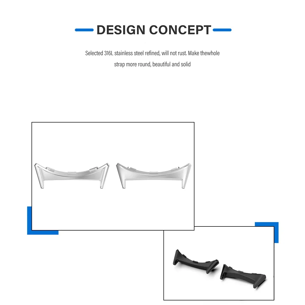 2pcs Watch Strap Connector Ada - Smartwatch Watch Accessories review and price