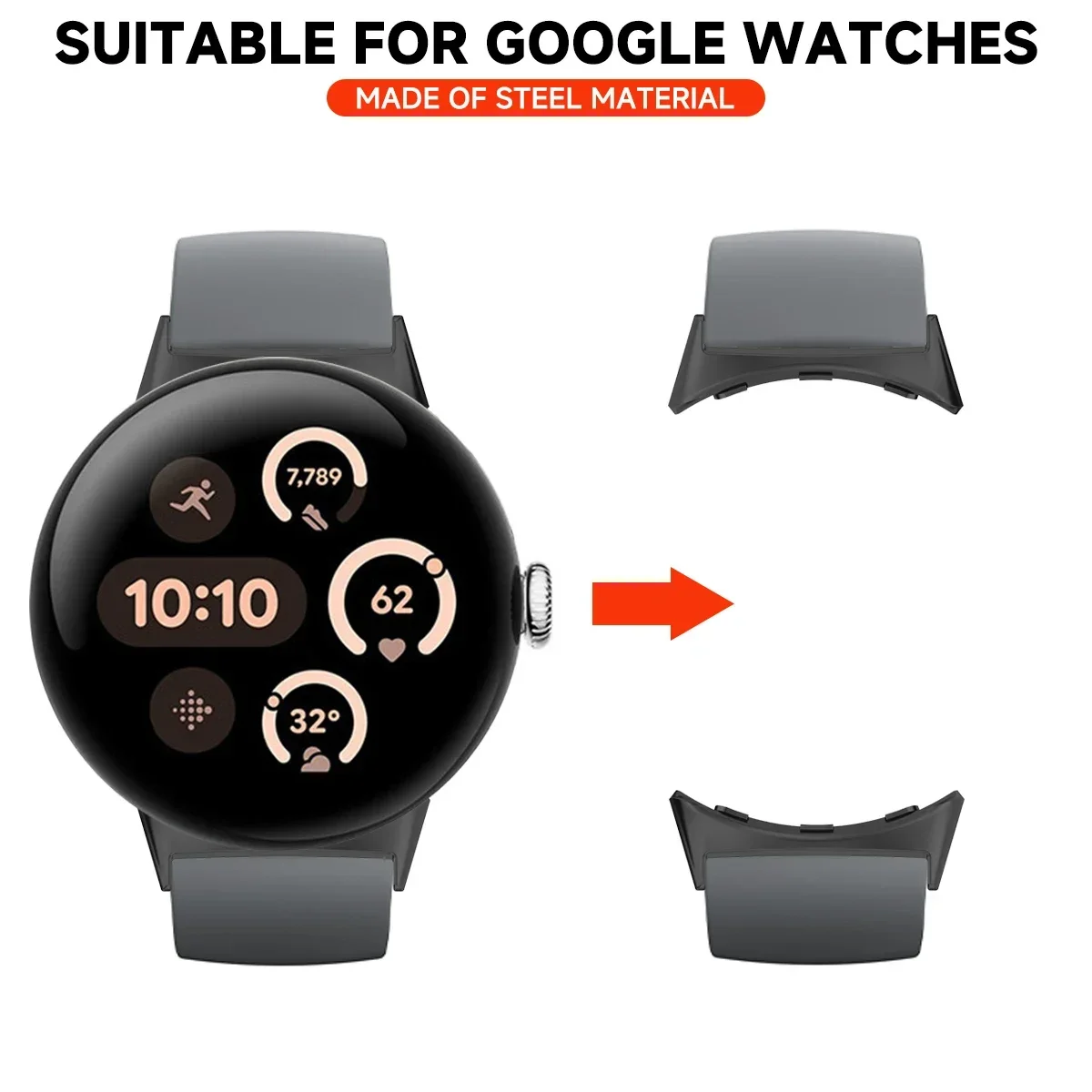 2pcs Watch Strap Connector Ada - Smartwatch Watch Accessories review and price