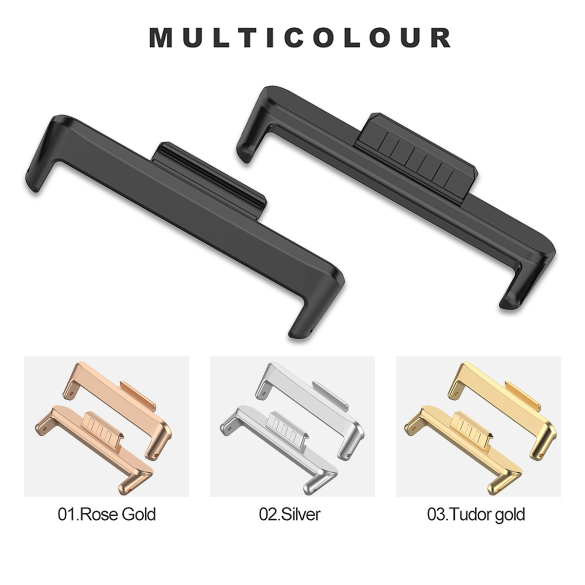 1Pair 12/14/18/20/22mm Metal C - Watch Band Connector review and price