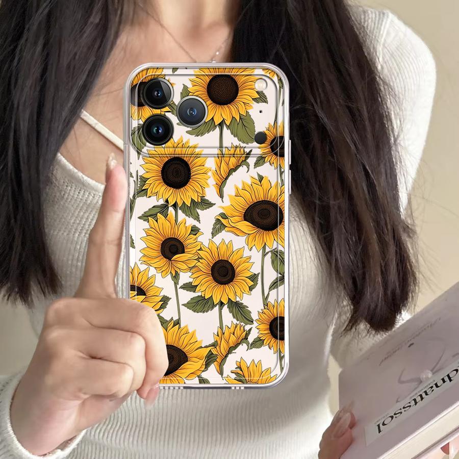 Cute Sunflower Pattern Case fo - Apple Iphone 15 Pro Max review and price