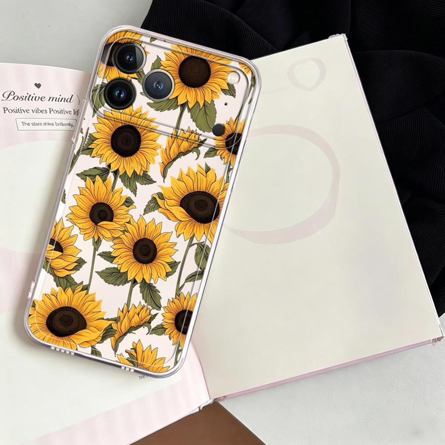 Cute Sunflower Pattern Case fo - Apple Iphone 15 Pro Max review and price