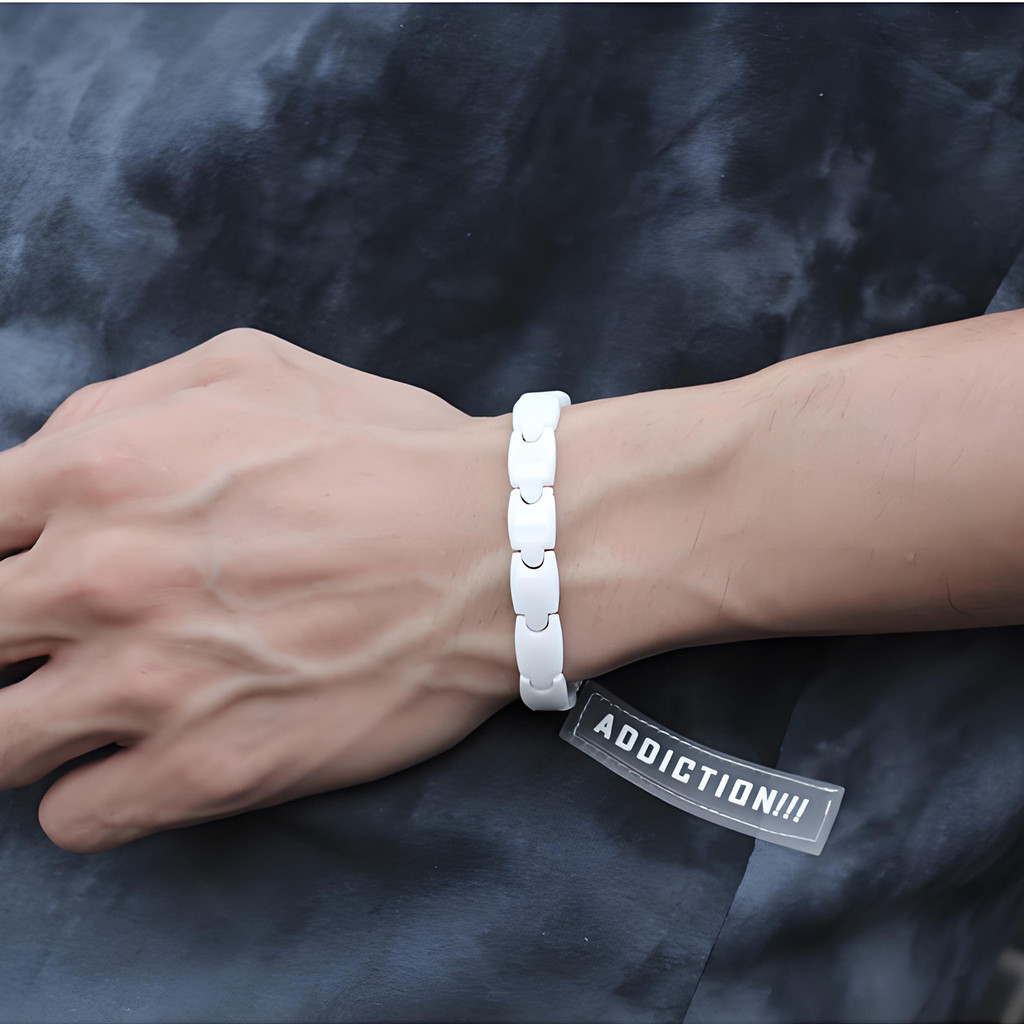 Aradoo Premium Ceramic Hematit - Ceramic Link Bracelet review and price