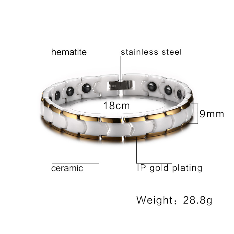 Vinterly Bracelets for Women A - Ceramic Link Bracelet review and price
