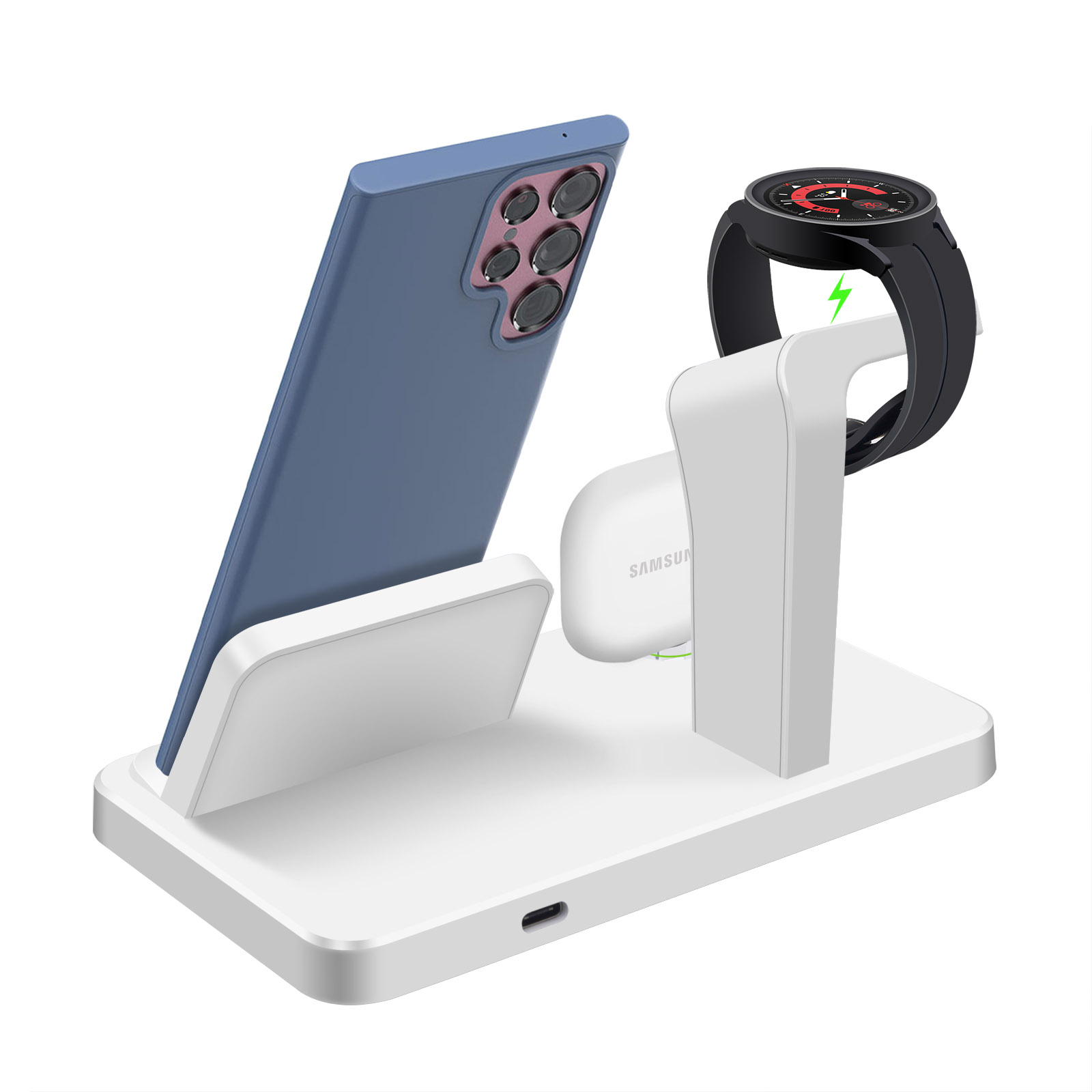 Desk 3 in 1 Type C Port Wirele - Smartwatch Ac review and price
