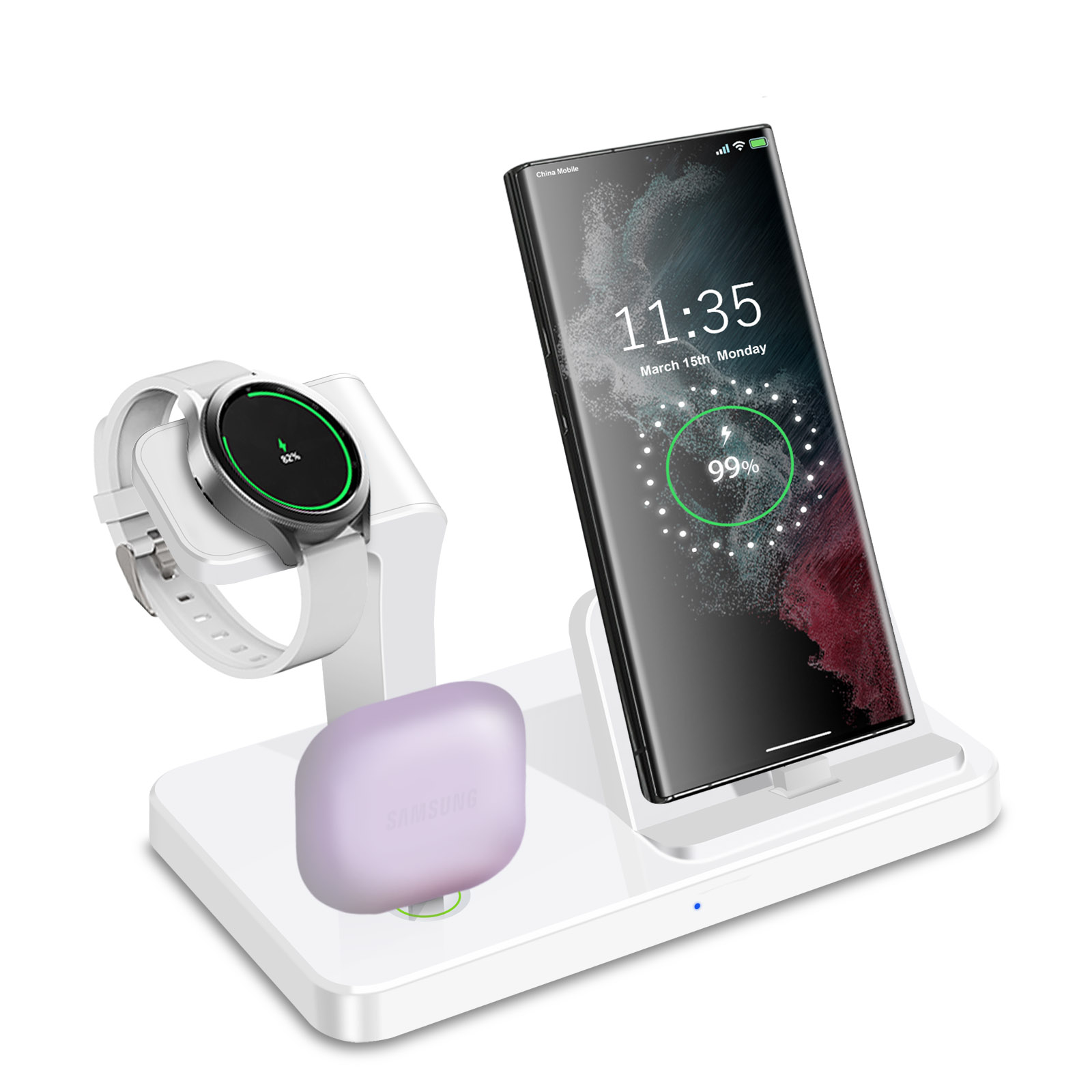 Desk 3 in 1 Type C Port Wirele - Smartwatch Ac review and price