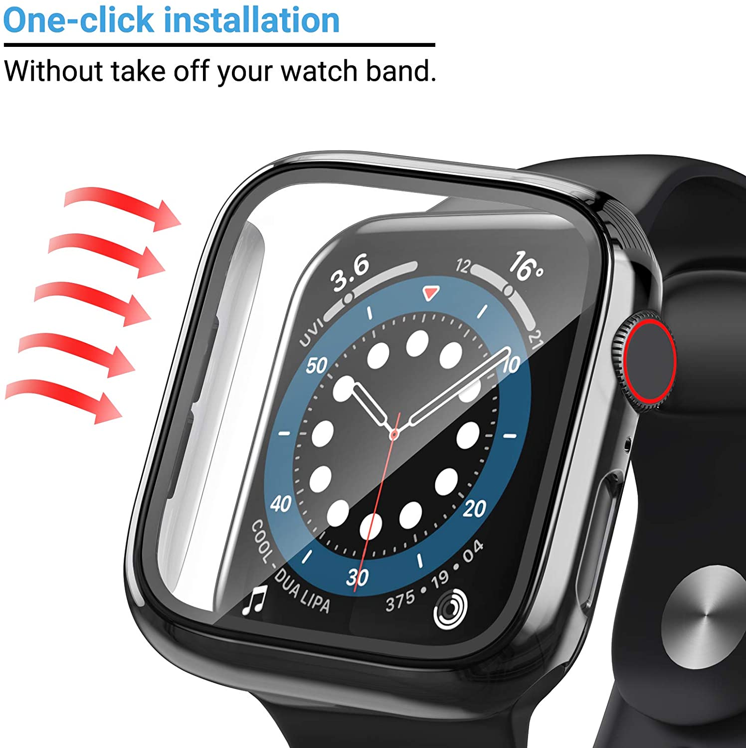 Glass+cover For Apple Watch Ca - Smartwatch Band Accessories review and price