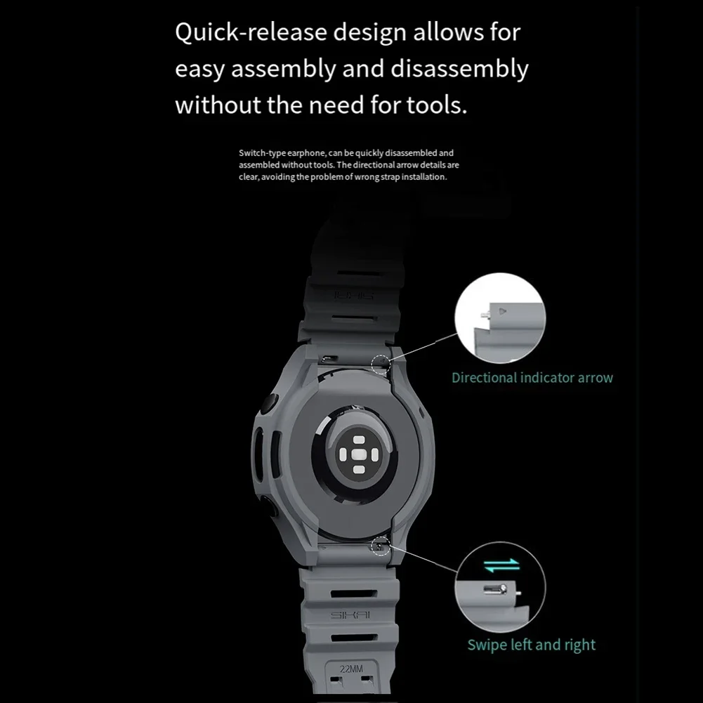 Silicone Straps For Samsung Fo - Android Smartwatch Accessories review and price