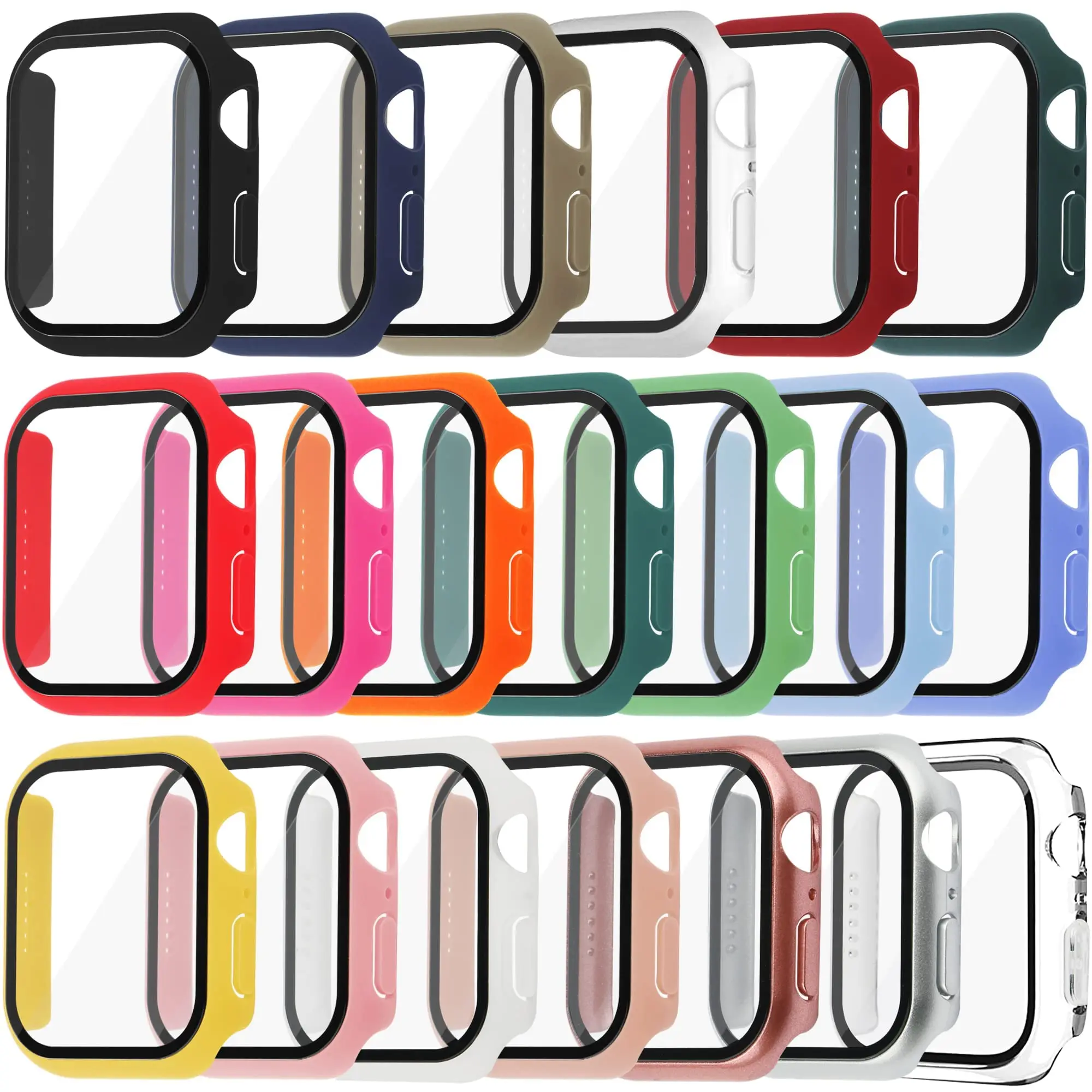 Tempered Glass+Cover For Apple - Smartwatch Band Accessories review and price