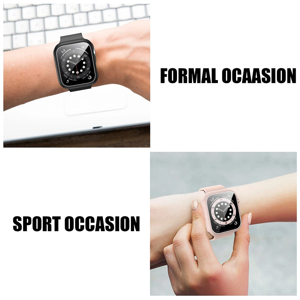 Tempered Glass+Cover For Apple - Smartwatch Band Accessories review and price