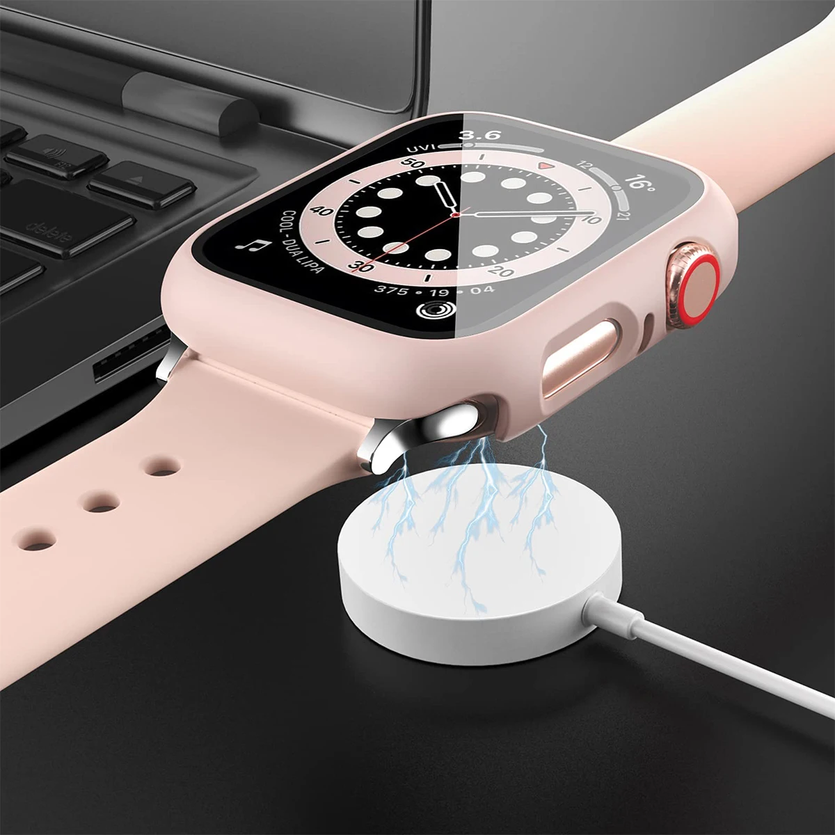 Tempered Glass+Cover For Apple - Smartwatch Band Accessories review and price