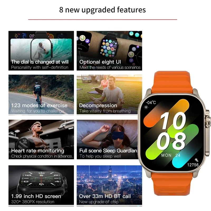 Original T900 Ultra 2 Smart Wa - Smartwatch X12 review and price