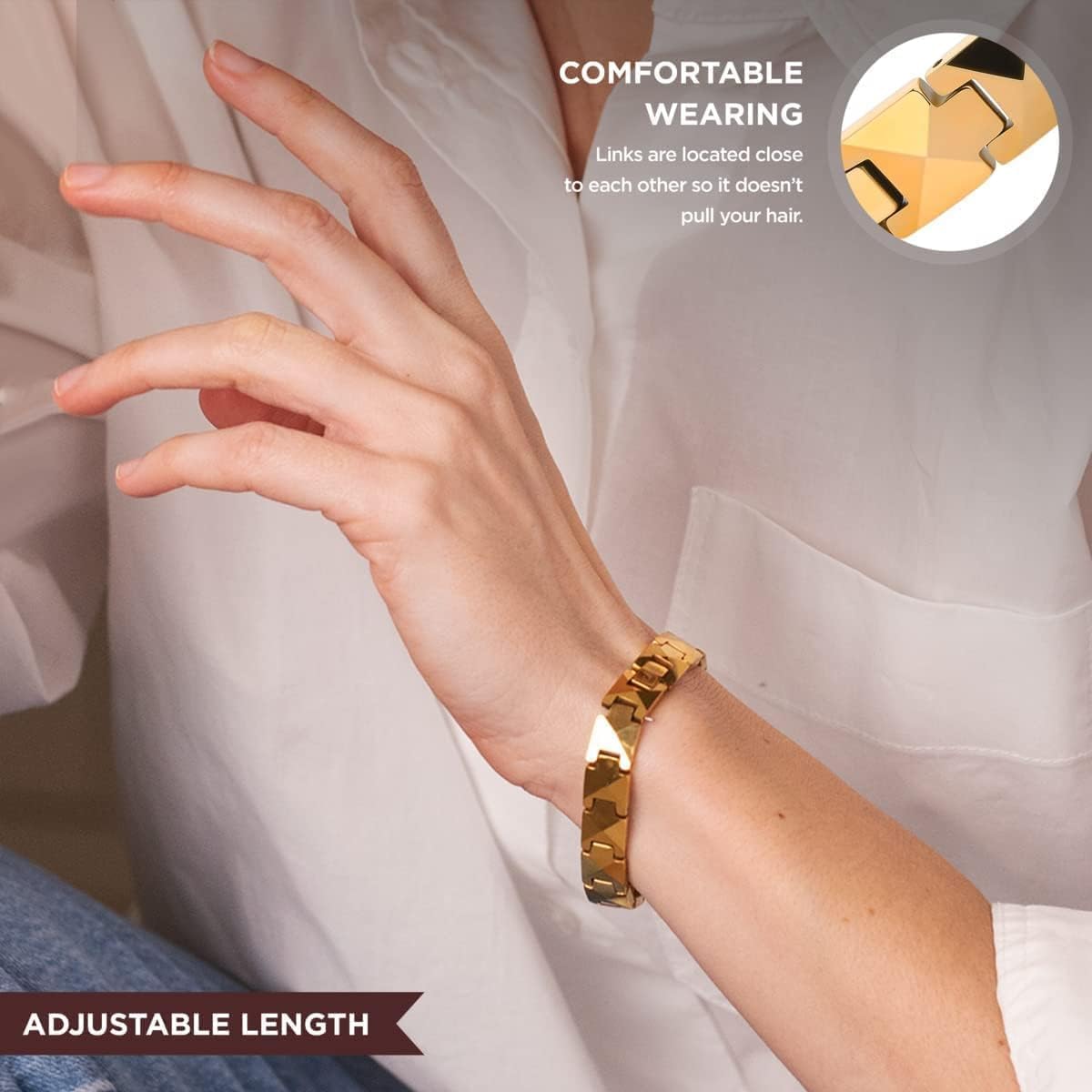 ARADOO Premium Ceramic Bracele - Ceramic Link Bracelet review and price