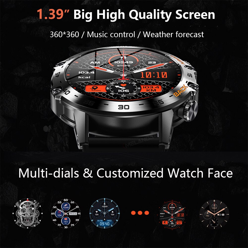 MEVADEN Steel 1.39 inch Men Lu - Smartwatch Face review and price