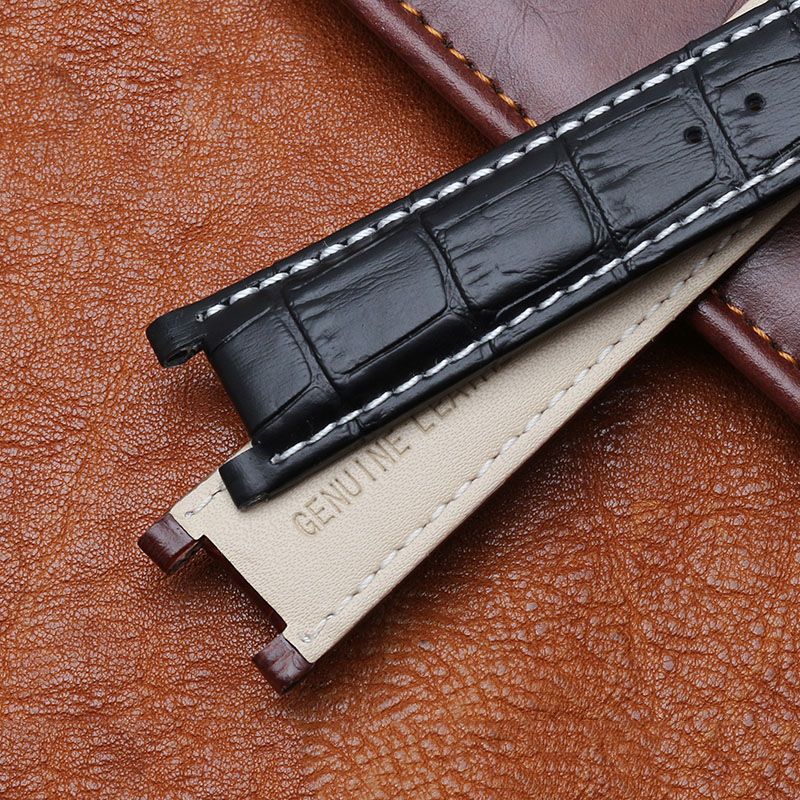 Notched Leather Watch strap 20 - Smartwatch Guess review and price