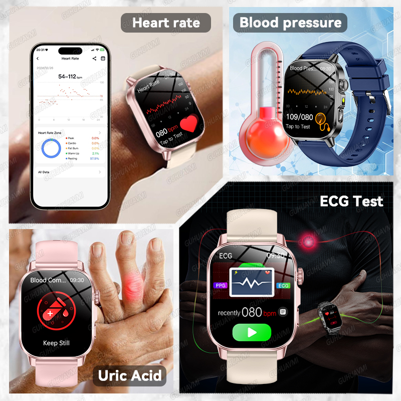 GUHUAVMI 2026 New Precise Heal - Android Smartwatch Accessories review and price