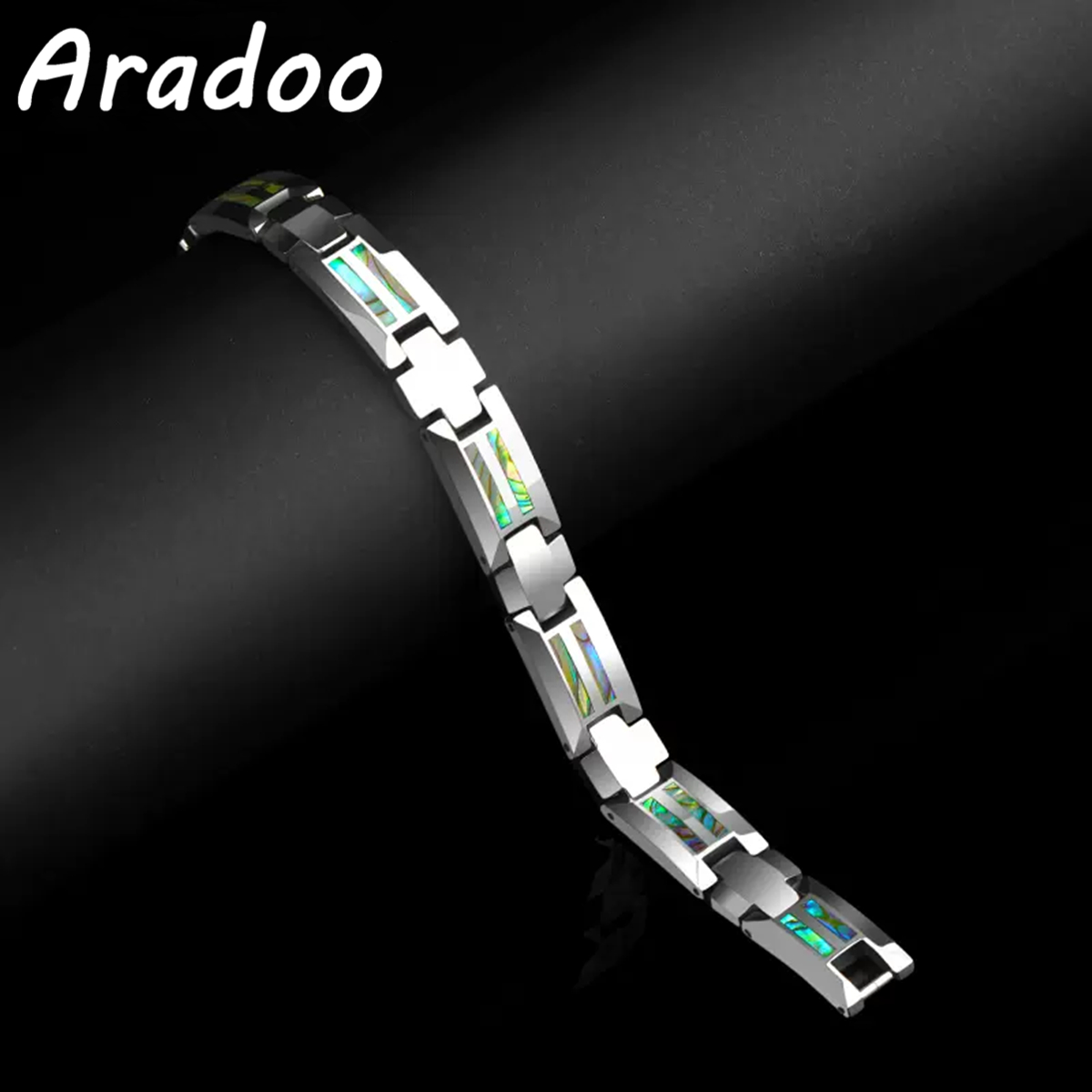 Abalone Shell Tungsten Steel B - Ceramic Link Bracelet review and price