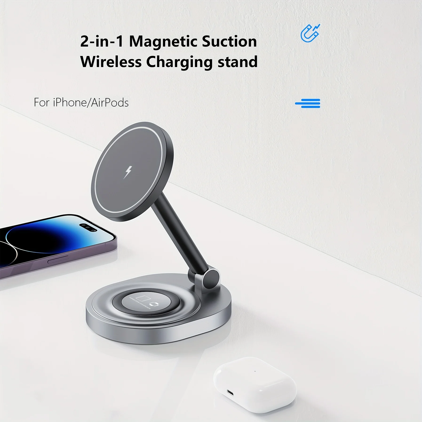 2 In 1 Magnetic Wireless Charg - Smartwatch Ac review and price