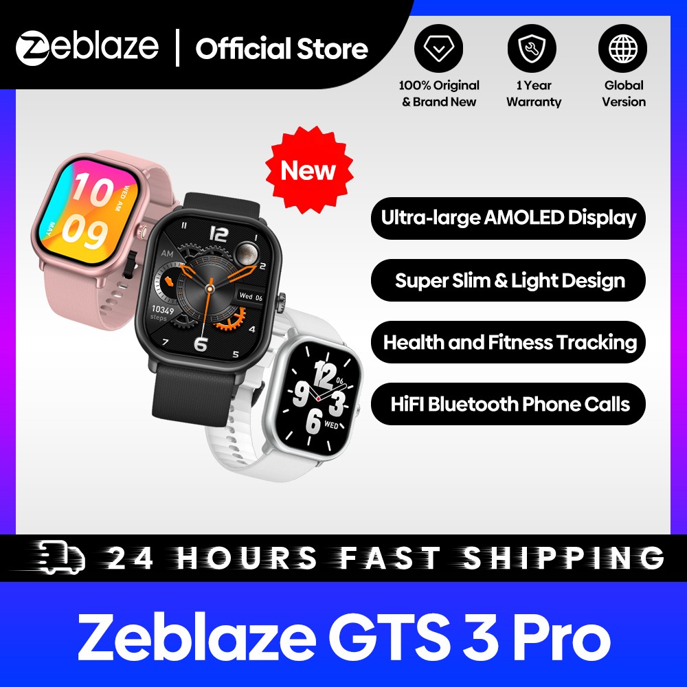 New Zeblaze GTS 3 Pro Voice Ca - Smartwatch Face review and price