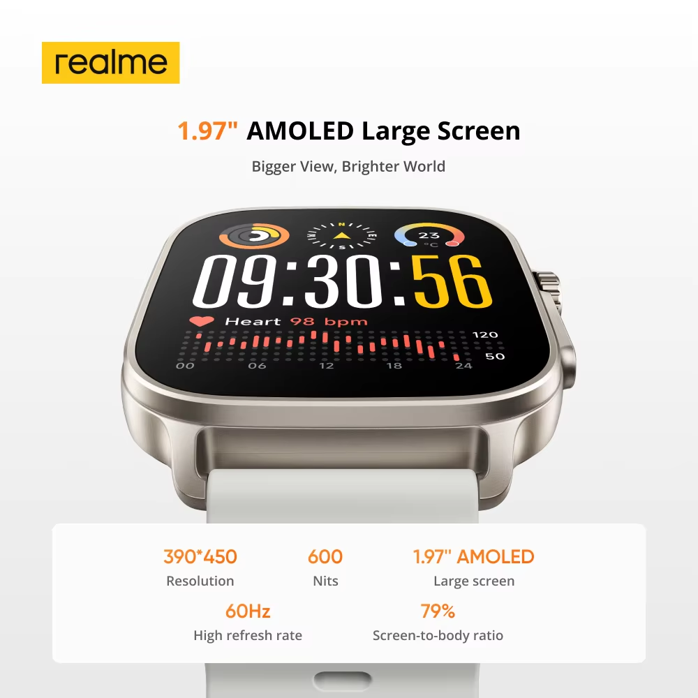 Global Version realme watch 5  - Smartwatch Face review and price