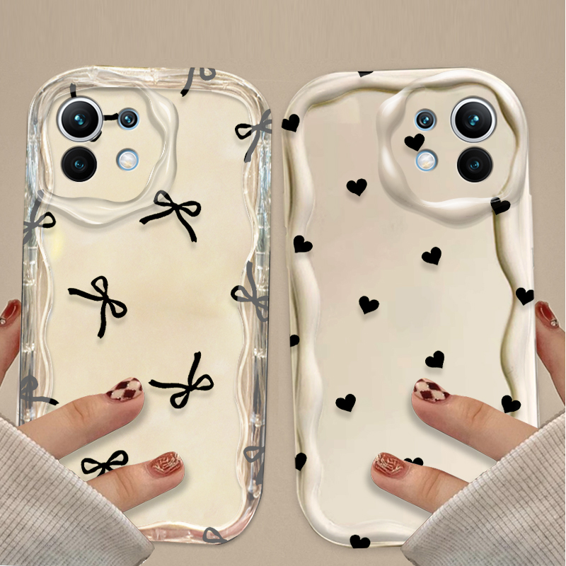 Black Bowknot love Heart Case  - Xiaomi Poco X6 review and price