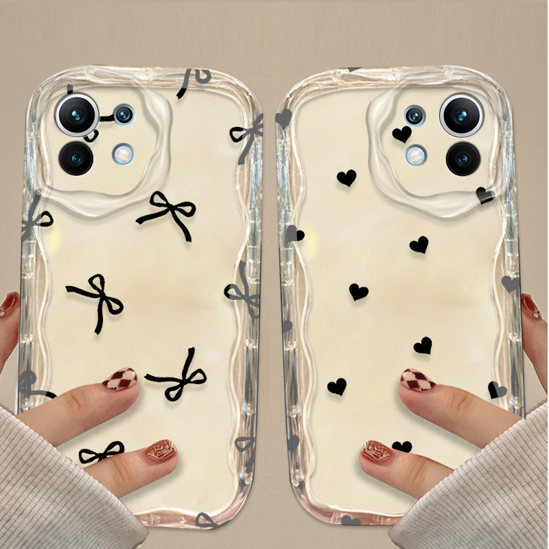 Black Bowknot love Heart Case  - Xiaomi Poco X6 review and price