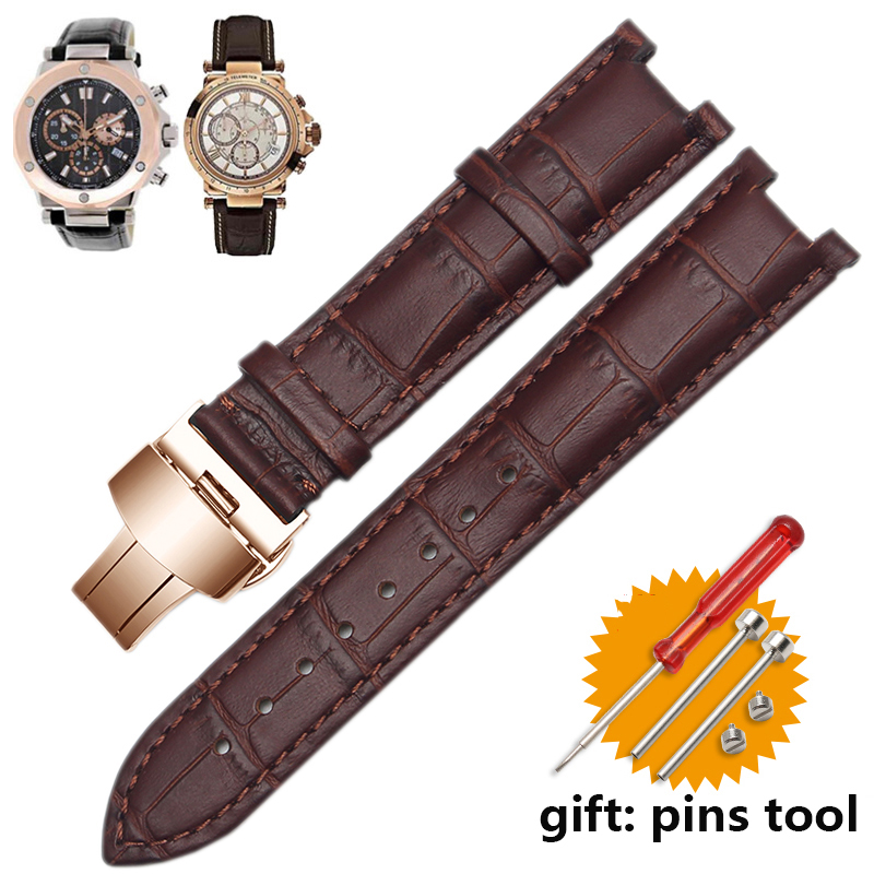 Notched Genuine Leather Watch  - Smartwatch Guess review and price