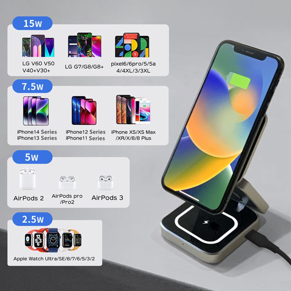 Foldable Magnetic Wireless Cha - Smartwatch Ac review and price