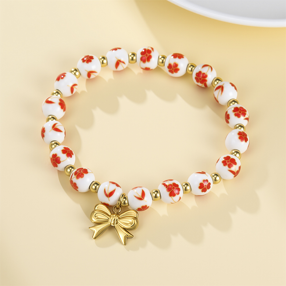 Colorful Ceramic Bead Bracelet - Ceramic Link Bracelet review and price