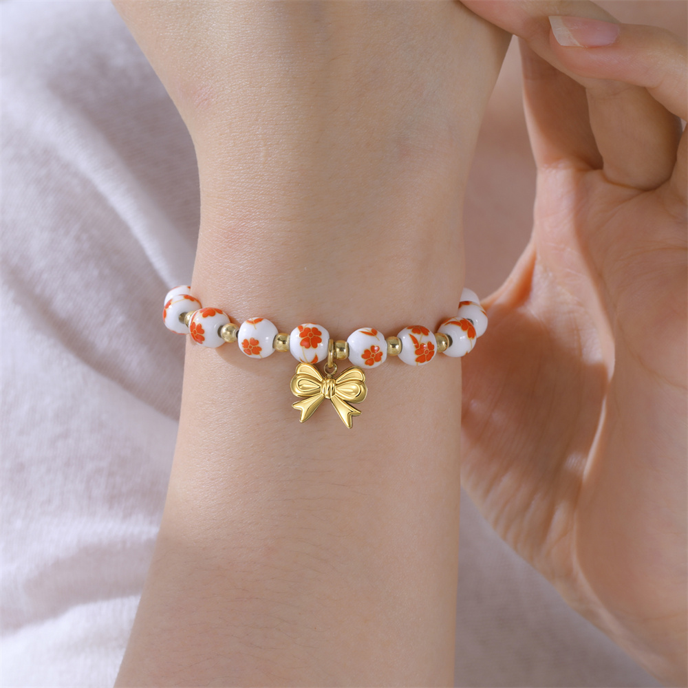 Colorful Ceramic Bead Bracelet - Ceramic Link Bracelet review and price